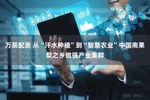 万辰配资 从“汗水种植”到“智慧农业”中国南果梨之乡做强产业集群